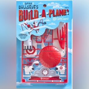 NWT 2012 Target Bullseye Build-A-Plane Kit with Gift Card